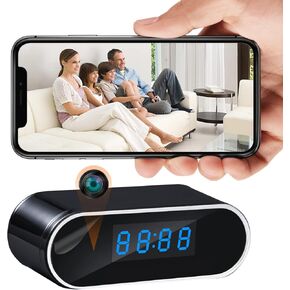 Home Security Camera HD 1080P Indoor with Clock Detector, WiFi Smart Camera with Night Vision,Motion Detection