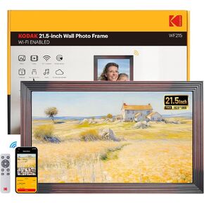 KODAK 21.5" Smart Digital Picture Frame with 32GB+2GB RAM - Auto-Rotating 1920 * 1080 FHD IPS Screen, Remote Control, WiFi/SD Card/App Connectivity for Home, Office & Cafe