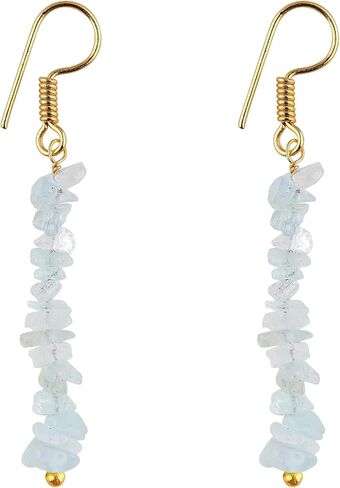 Natural Neon Apatite Chips Crystal Earring, Yoga Jewelry, Meditation Earring, Crystals Earring, Raw Gemstone, Energy Healing Crystals, Birthday, Gemstone Jewelry, Christmas Gifts (Neon Apatite) in Saudi Arabia