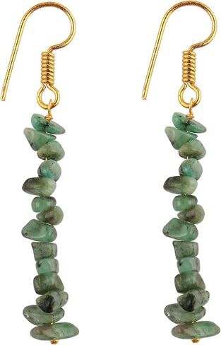 Natural Neon Apatite Chips Crystal Earring, Yoga Jewelry, Meditation Earring, Crystals Earring, Raw Gemstone, Energy Healing Crystals, Birthday, Gemstone Jewelry, Christmas Gifts (Neon Apatite) in Saudi Arabia