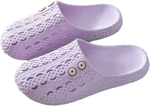 Caistre Shower Slippers with Holes Women House Slipper Lightweight Slide Sandals Indoor Outdoor Bath Slippers Non Slip House Shoes in Saudi Arabia