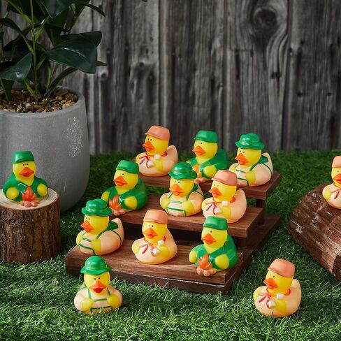 48 Pcs Camp Party Favors Summer Rubber Duck Bulk 2 Inch Rubber Ducks Gifts for Camping Adventure Theme Birthday Party Decoration in Saudi Arabia