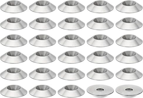 PATIKIL M6 Finish Countersunk Washer, 50pcs 16mm Dia. 3.5mm Tall Solid 304 Stainless Steel CNC Cup Washer Flat Screw Head Gasket for Constructions, Taper in Saudi Arabia