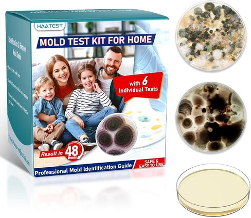 Mold Test Kit for Home: 10 Simple Mold Detector with Detailed Identification Guide for Home Surfaces & Indoor Air Quality Testing Results in 48 Hours - at Home Black Mold Detection Kit in Saudi Arabia