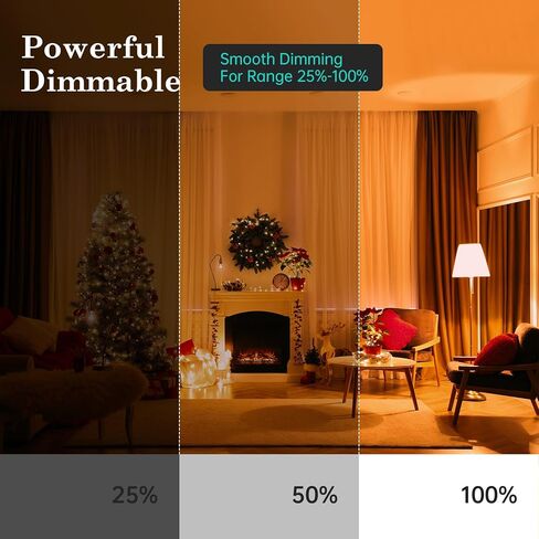 Edison LED Bulb E26 Base 25 Watt خمر قاتمة للضوء المتوهج A19 2200k ناعم أصفر دافئ وهج مثالي للديكور الريفي وإضاءة النمط العتيقة in Kuwait