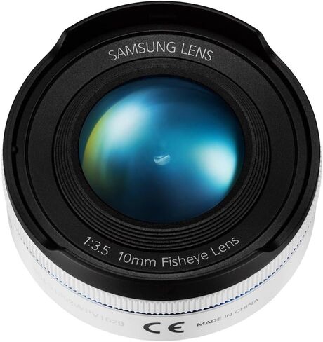Samsung NX 10mm Fish Eye Camera Lens (White) in Saudi Arabia