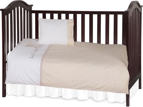 100% Cotton Baby Crib Bedding Set – 2-Piece Soft & Breathable Toddler Duvet Cover (40x48") + Pillowcase (12x18"), Safe Zipper, Machine Washable, Cozy Infant Quilt Cover for Boys & Girls in Kuwait