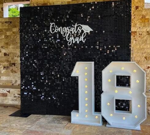 خلفية خلفية الذهب الفاتحة الذهب خلفية ترتر مربع خلفية وميض ، ديكور الجدار لعيد الميلاد ، زفاف الذكرى السنوية (الذهب الفاتح ، 6 قدم × 6 قدم) in Kuwait