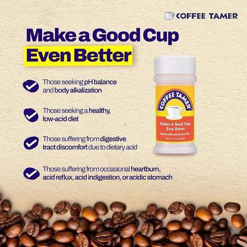 Coffee Tamer 50ct 400mg Packets- Acid Reducing Granules in Saudi Arabia