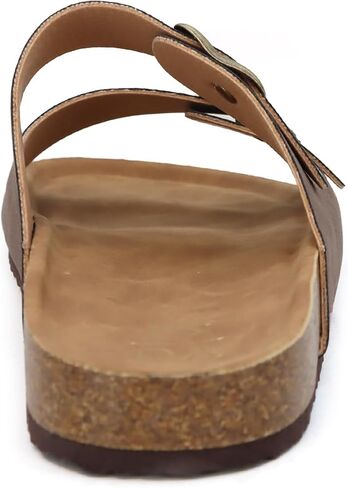 YOKI GIAN-91 Women's Slide Sandals with Adjustable Double Buckle, Flat Sandals for Women, Summer Sandals in Saudi Arabia