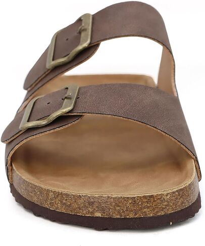 YOKI GIAN-91 Women's Slide Sandals with Adjustable Double Buckle, Flat Sandals for Women, Summer Sandals in Saudi Arabia