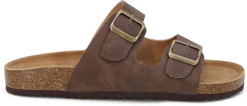 YOKI GIAN-91 Women's Slide Sandals with Adjustable Double Buckle, Flat Sandals for Women, Summer Sandals in Saudi Arabia