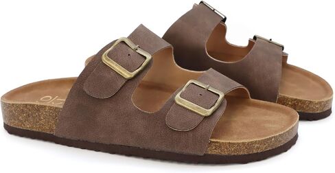 YOKI GIAN-91 Women's Slide Sandals with Adjustable Double Buckle, Flat Sandals for Women, Summer Sandals in Saudi Arabia