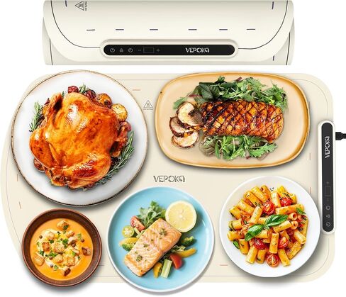 Food Warming Mat for Buffet, VEPOKA Food Warming Mats for Countertop, Silicone Heating Mat with 7 Temperature Levels& Auto Shut-Off, Food Warmers for Parties, Gatherings, Everyday Use in Saudi Arabia