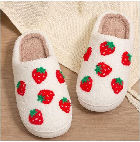 Verdusa Women's Fuzzy House Slippers Memory Foam Cute Slipper Indoor Warm Plush Bedroom Shoes in Saudi Arabia