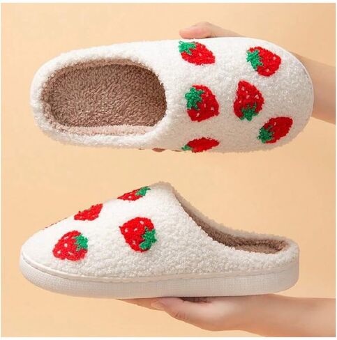 Verdusa Women's Fuzzy House Slippers Memory Foam Cute Slipper Indoor Warm Plush Bedroom Shoes in Saudi Arabia