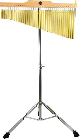 TNZMART 8 Note Bar Chimes Handheld Wind Chimes with Stick Single Row Musical Chimes for Practice and Performance (8 Note Gold, Single Row) in Saudi Arabia