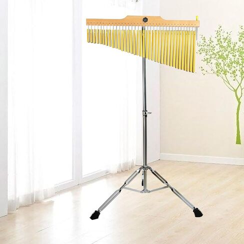 TNZMART 8 Note Bar Chimes Handheld Wind Chimes with Stick Single Row Musical Chimes for Practice and Performance (8 Note Gold, Single Row) in Saudi Arabia