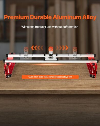Vevor Router Sled ، 64 بوصة ، آلة تخطيط القطع لألواح تسطيح ، محور X&Y قابل للتعديل ، توجيه أعمال النجارة DIY لمشاريع تحسين المنزل ، الأعمال الخشبية ، المنزل DIY in Kuwait