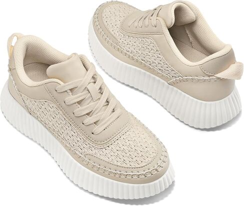 mysoft Women's Platform Chunky Sneakers Comfortable Lightweight Fashion Sneaker Casual Walking Shoes in Saudi Arabia