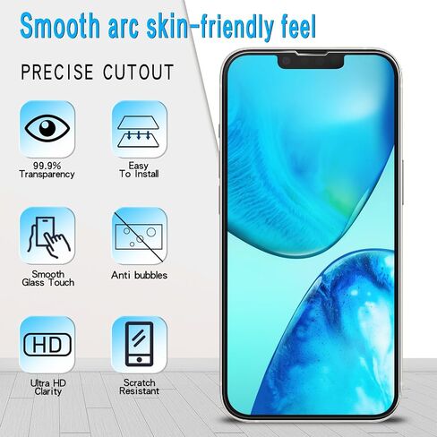 Slanku [3 عبوات] واقي شاشة للخصوصية لهاتف iPhone 13 Pro Max من الزجاج المقوى، مضاد للتجسس، تغطية كاملة، صديق للحافظة in Saudi Arabia