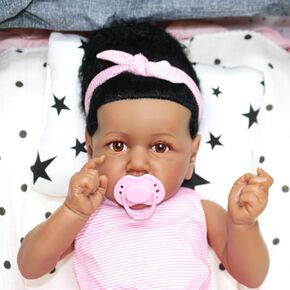 Reborn Baby Dolls - 22 Inch Cute Soft Realistic Baby Doll Lifelike Baby Dolls Reborn Babies with Feeding Kit Gift Box for Kids Age 3+