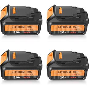 20V Battery Replacement for Dewalt 20V Battery Max 6Packs 6000mAh DCB203 DCB200 DCB203 DCB204 Compatible with Dewalt DCD DCF DCG Line Series Cordless Power Tools