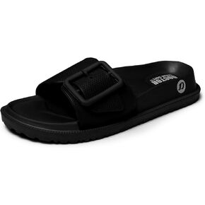 Women's Classic Cushion Sliders/Slippers with Adjustable Buckle Strap for Adult|Comfortable & LightWeight|Stylish & Anti-Skid|Waterproof & Everyday Flip Flops for Ladies/Girls D-526