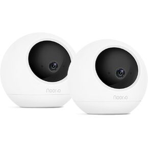 Noorio Indoor Security Camera, 2K&4K Pan-Tilt 360° View WiFi Cameras for Baby Monitor, Motion Detection Pet Camera, Night Vision, Compatible with Alexa