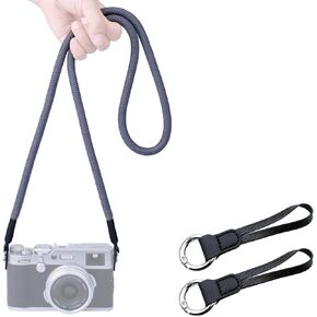 VKO 120cm Quick Release Camera Strap, Climbing Rope Camera Neck Strap for DSLR SLR Mirrorless Cameras Gray