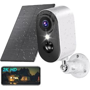 LIWAN Security Cameras Wireless Outdoor, 2K Wireless Solar Cameras for Home Security, Battery Powered WiFi Surveillance Camera with Color Night Vision/PIR Human Detection/Cloud/Local Storage
