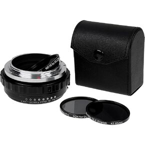 Fotodiox DLX Stretch Adapter Compatible with Nikon G/F Lens to Nikon Z-Mount Cameras – Macro and ND Filter Capabilities