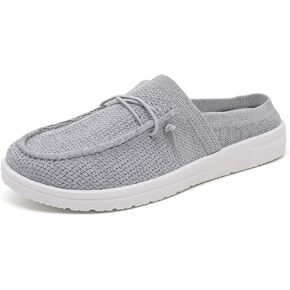 Betrue Women's Lightweight Slip On Loafers Shoes for Women,Breathable Mules Womens Non Slip Loafers Casual Canvas Backless Shoes