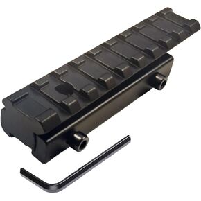 9 Slots Dovetail to Picatinny Adapter Rail Mount, 11mm Dovetail to 21mm Picatinny/Weaver Convert Mount