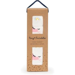 Tiny Twinkle Kaffle Swaddle Blanket 2-Pack - Soft and Silky Baby Blanket to Wrap and Swaddle Newborns, Sized 47 x 47