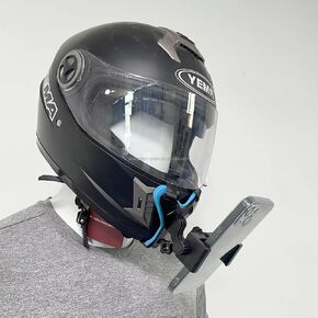 Motorcycle Helmet Mount Bracket Camera Recorder Fix Strap Full Face Chin Stand Phone Holder for Action Camera