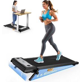Walking Pad, 2.5HP Under Desk Treadmill for Home, 3 in 1 Portable Treadmill with Remote Control, LED Display, Hidden Safety Switch, Mini Walking Jogging Machine for Home Office