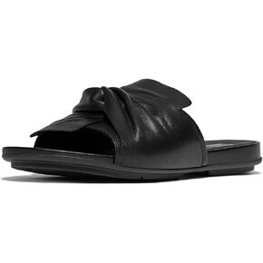 FitFlop Women's Gracie Soft-Twist Leather Slides Wedge Sandal