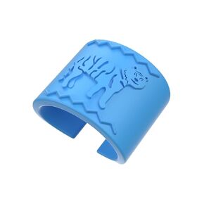 Tiny Tiger Teething Armband - Simple Design Amazing Results. for Little Ones who chew Everything -CPSIA Baby Safe Certified Featuring Oh-so-Soft Silicone Free Material. (Blue)