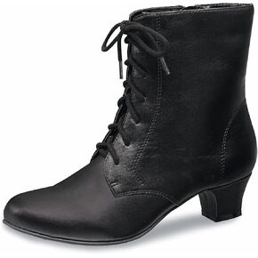 AmeriMark Jada Lace Up Ankle Boots Low Heeled Boots for Women
