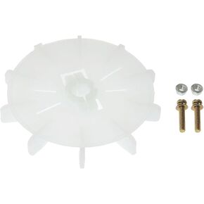 RLECS Motor Fan Blade General Purpose Inner Diameter 13-15mm Outer Diameter 126mm White Round Plastic Air Compressor Parts