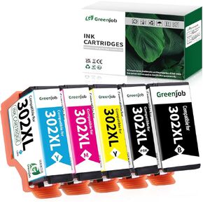 302XL Ink Cartridges Remanufactured Replacement for Epson 302XL Ink Cartridges Multipack 302 XL T302XL T302 for Expression Premium XP-6100 XP6100 XP6000 XP-6000 Printer (1BK,1PBK,1C,1M,1Y)
