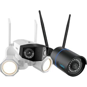 REOLINK 4K Floodlight Cam with 5MP Bullet Cam Bundle, Plug-in WiFi Connection, Smart Person/Vehicle Detection, Two-Way Talk, Duo Floodlight WiFi with RLC-510WA