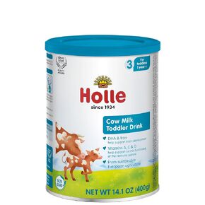 Holle Toddler Nutritional Drink, Non-GMO Cow Milk-Based Gentle Formula, for Kids 12-36 Months, 14 oz
