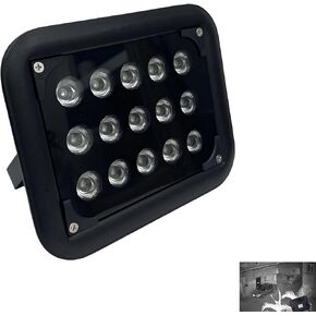 إضاءة IR للكاميرات الأمنية CCTV ، 15 مصابيح LED ، مقاومة للأقامان ، تشغيل/إيقاف السيارات (15 مصفرة IR IRLUMINATOR MOCITIONS)