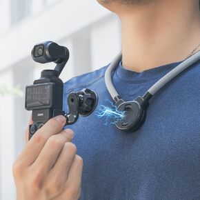 Pocket 3 Magnetic Neck Mount, Chest Mount POV/Vlog Video Selfie Stand Hand Free Neck Holder Compatible with DJI OSMO Pocket 3 Creator Combo, GoPro Hero 13/12/11