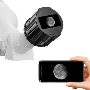 WiFi Telescope Camera Eyepiece, 64G Electronic Eyepiece Camera with 1.5" Screen, Astronomy Camera Fits to 28mm- 50mm Scopes, Spotting Scope Camera Perfect for Astrophotography, Birds Watching