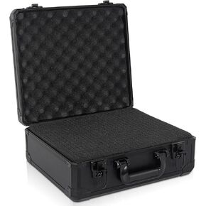 15 Inch Carrying Case With Customizable Pre-Diced Foam, Aluminum Alloy Sturdy Build, Ideal for Microphone, Equiment, Camera, Tools, Recorder, etc