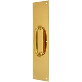 Deltana PPH55U10B 3 1/2-Inch x 15 -Inch Push Plate with Handle