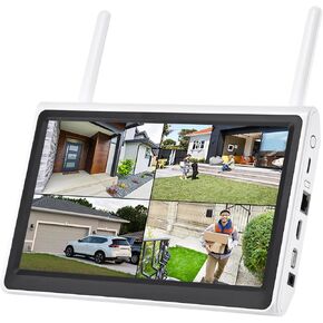 10 قناة wifi nvr مع شاشة HD 10.1 '، واي فاي المزدوج ، الكشف عن الحركة ، الوصول عن بُعد ، يدعم التخزين المحلي SD & HDD